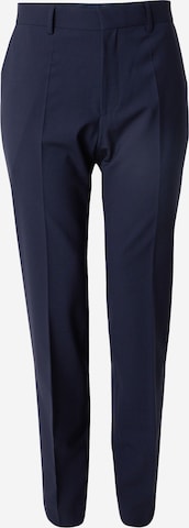 Pantaloni con piega frontale 'Lenon' di BOSS in blu: frontale