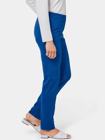 Goldner Slim fit Trousers 'LOUISA' in Blue