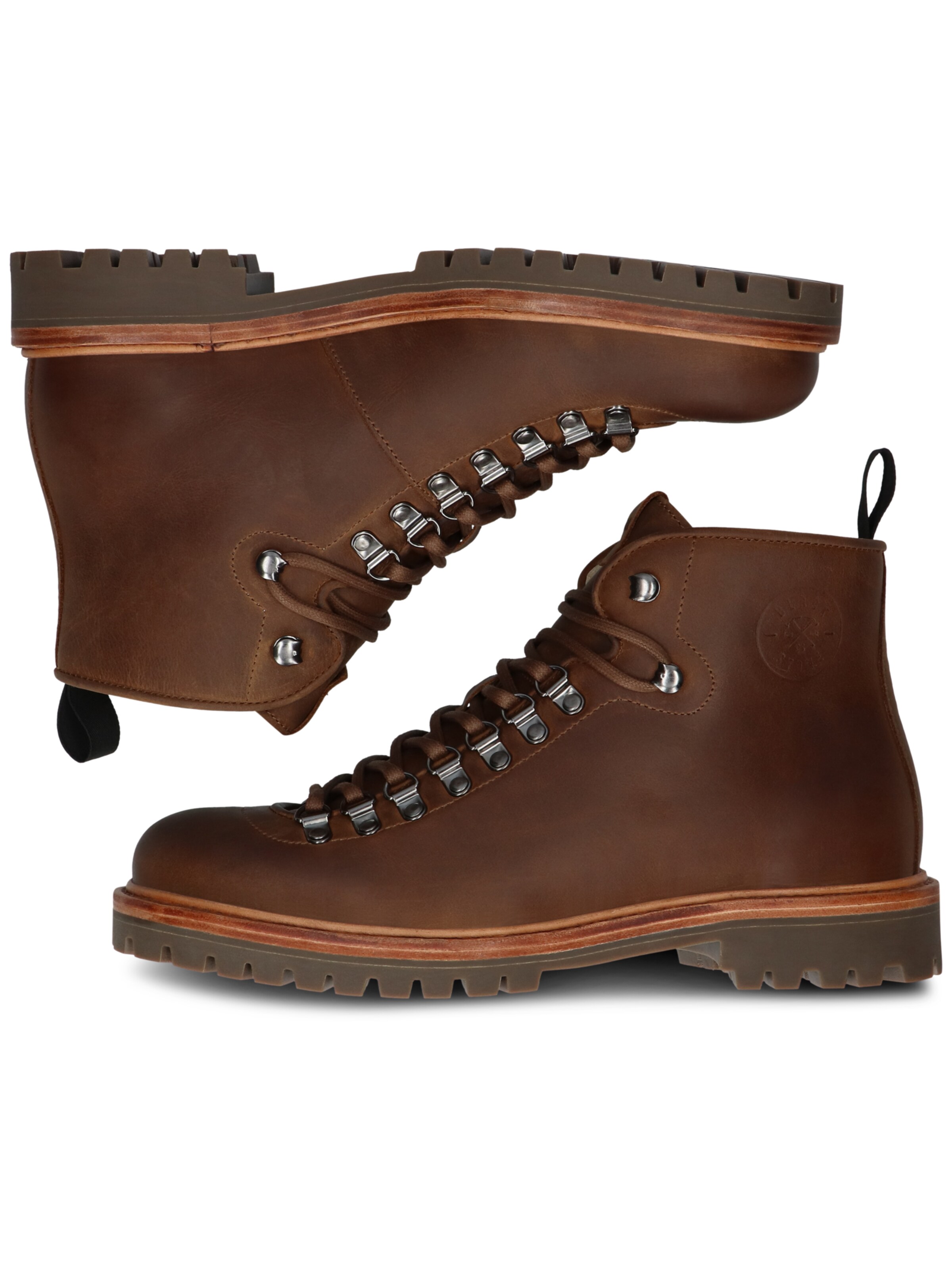 BLACKSTONE - Botas con cordones en marrón