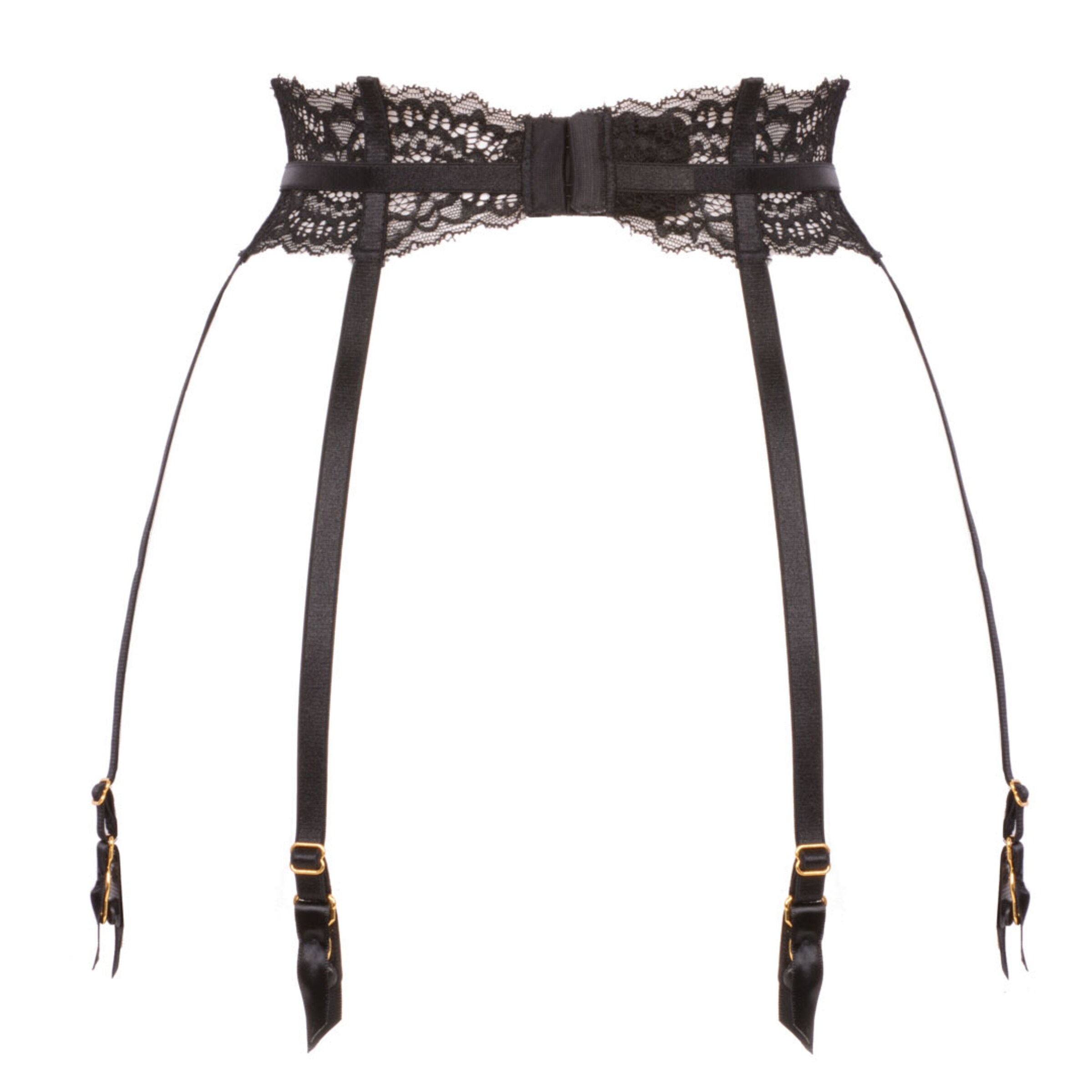 WHITE RVBBIT - Ligueros 'Black Rose' en negro