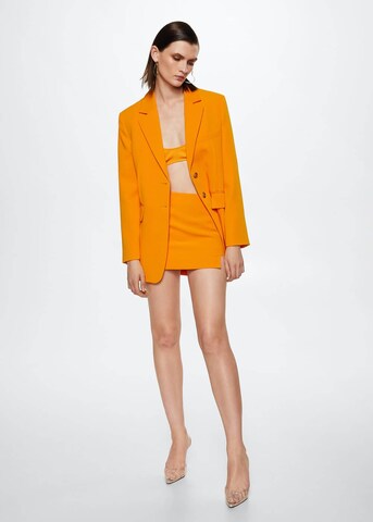 Blazer 'Pleat' MANGO en orange