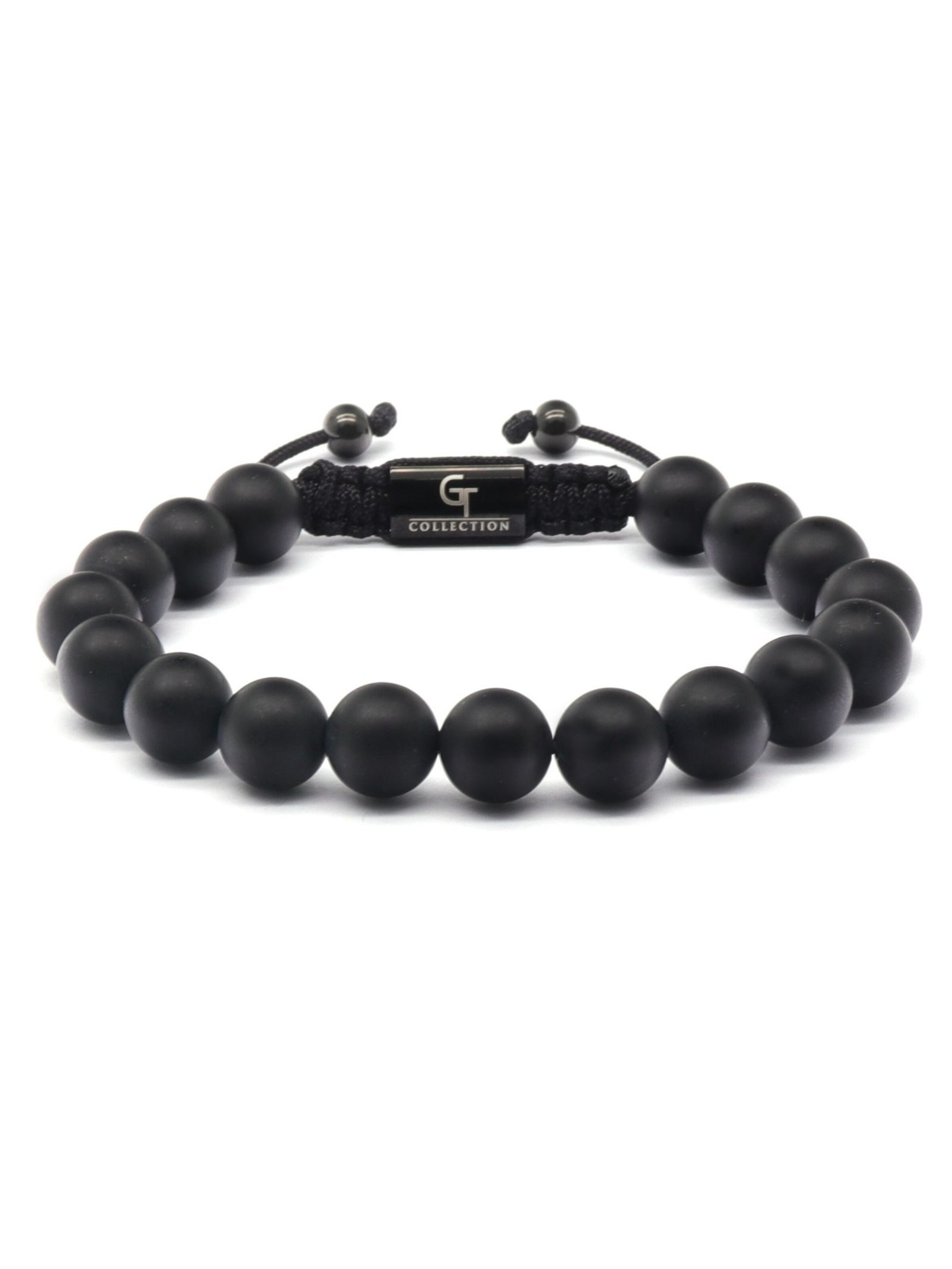 Bracelet 'Single-Bead' GT Collection en noir : devant