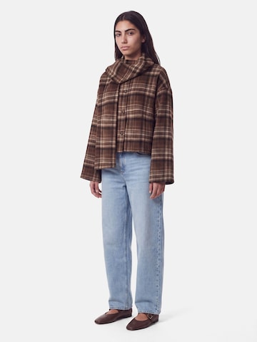 PIECES Jacke 'AMALIA ' in Braun