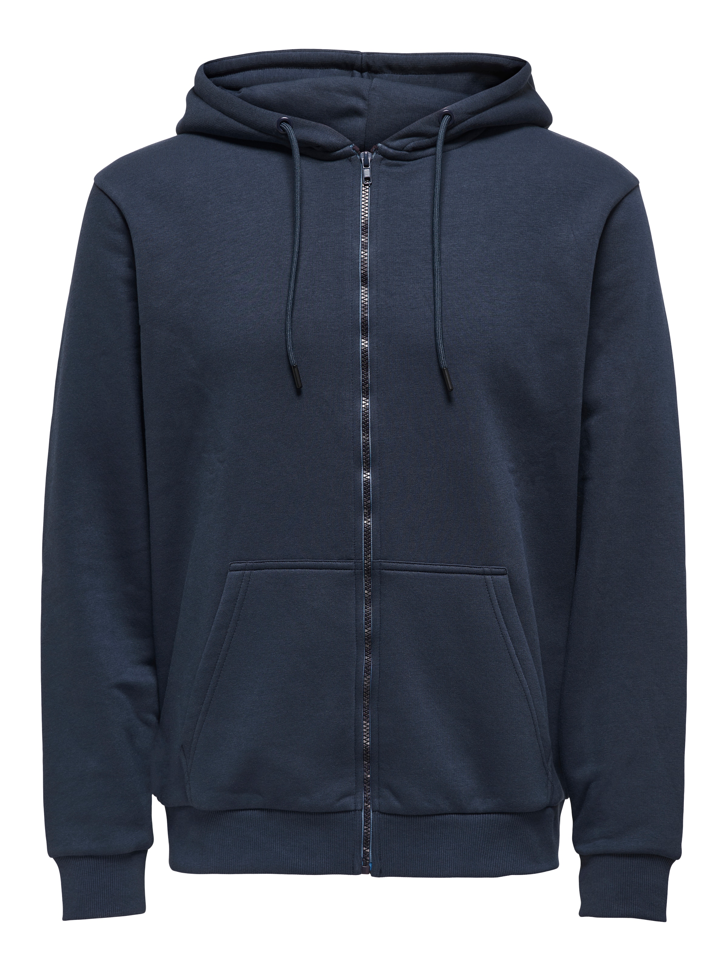 Only & Sons Regular Fit Sweatjacke in Blau: Vorderseite