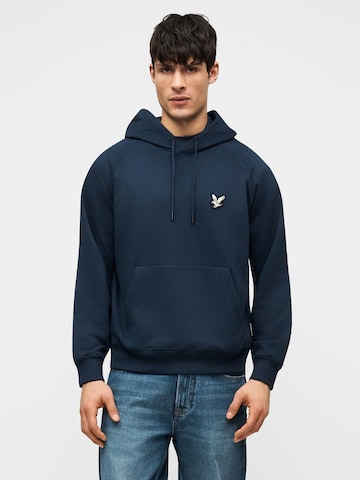 Lyle & Scott - Sudadera 'Chenile' en azul: frente