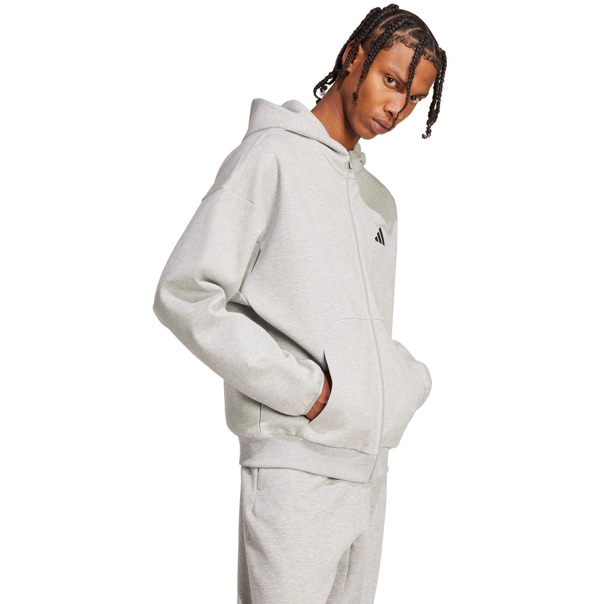 pelēks ADIDAS SPORTSWEAR Sportiska tipa jaka 'FI'