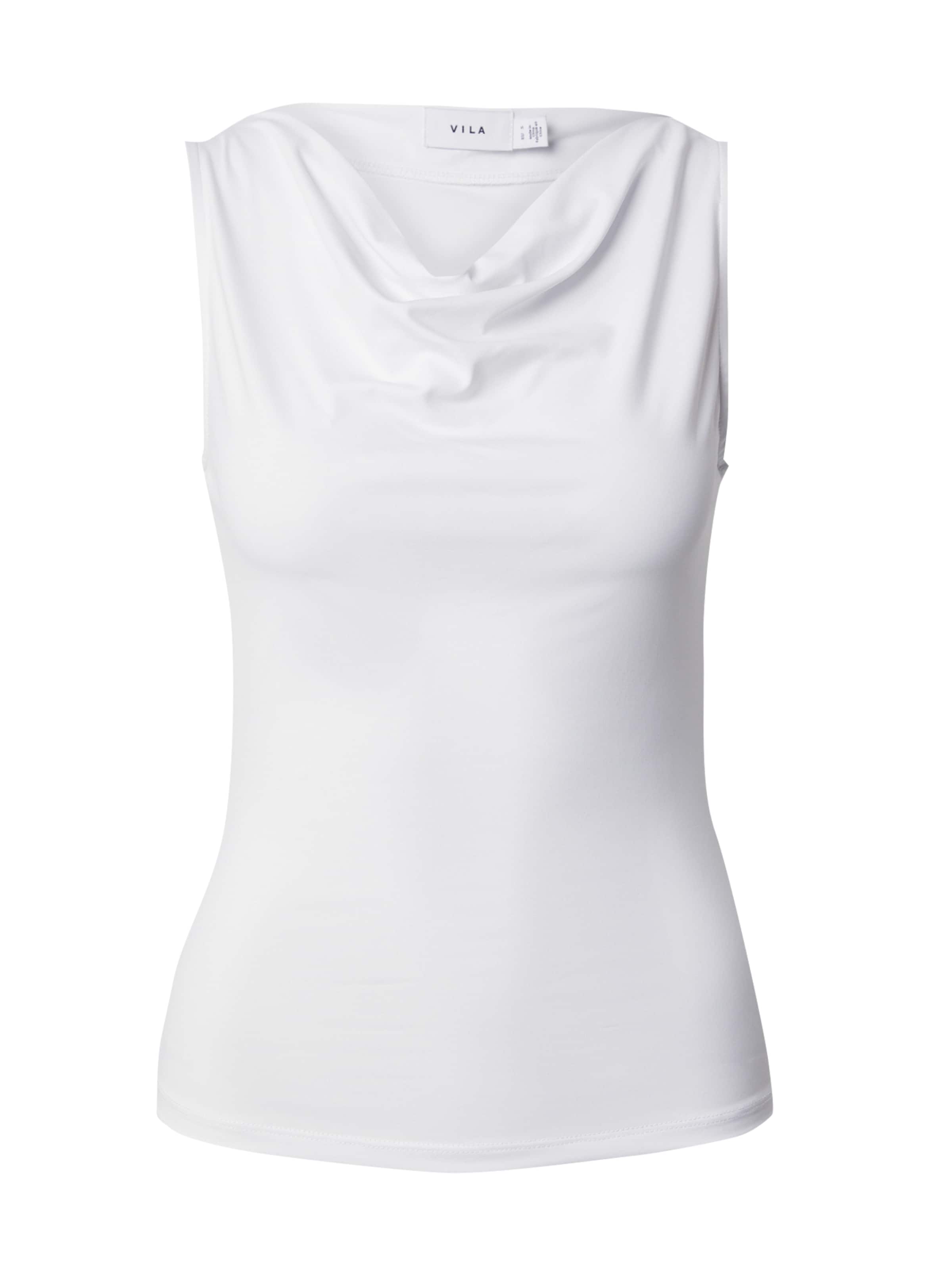 VILA Top 'VIKenza' in Wit: voorkant