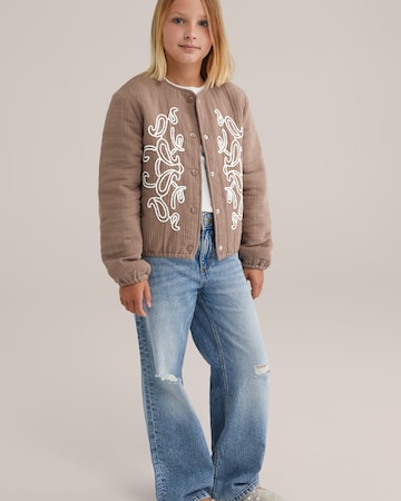 WE Fashion Демисезонная куртка в Коричневый