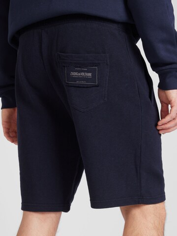 Zadig & Voltaire Regular Shorts 'PARTY' in Blau