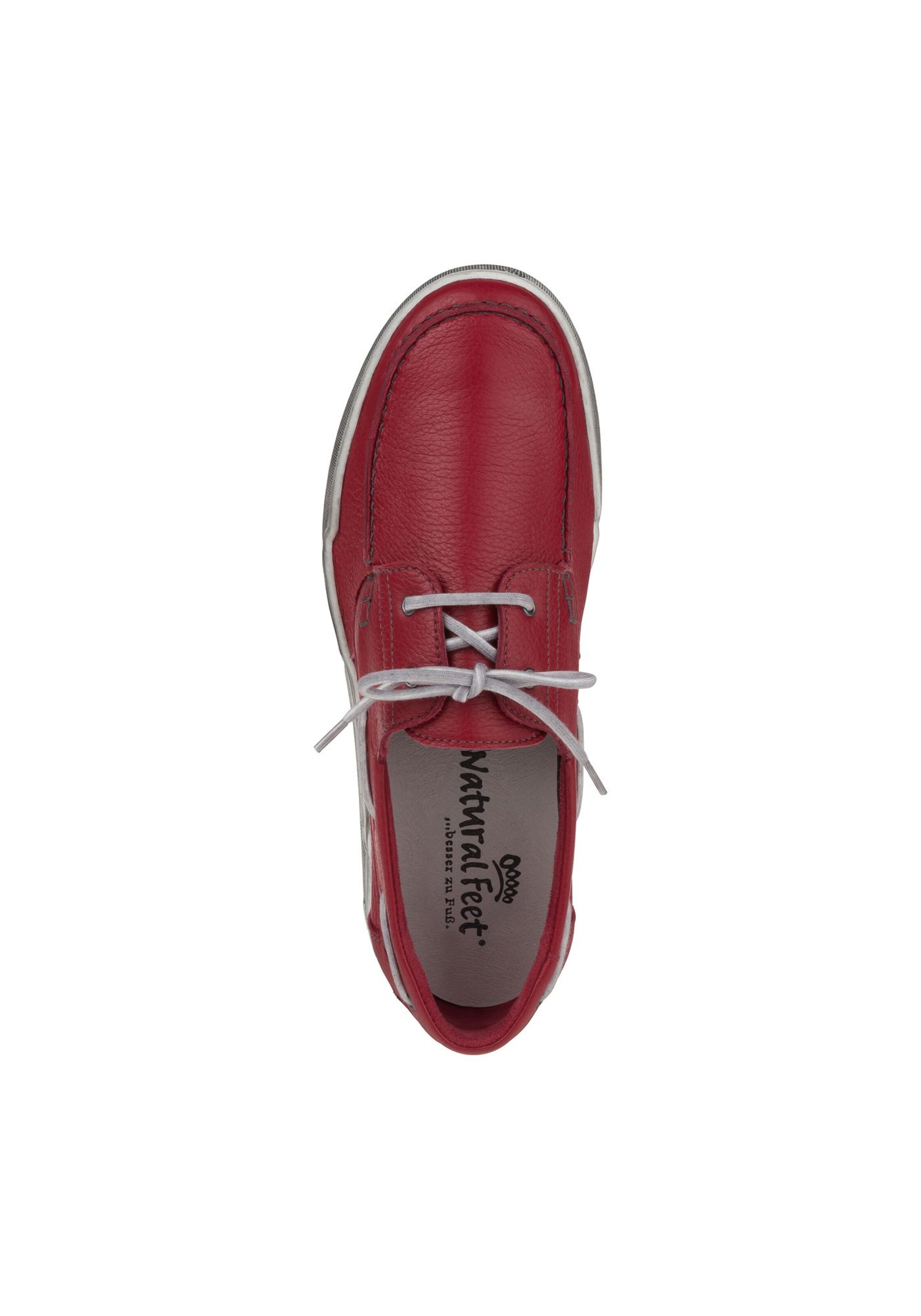 Natural Feet Schnürschuh 'Torino' in Rot
