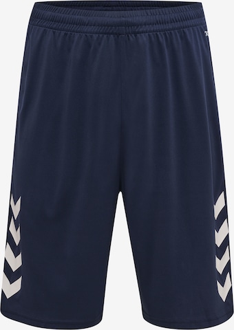 Hummel Workout Pants in Blue: front