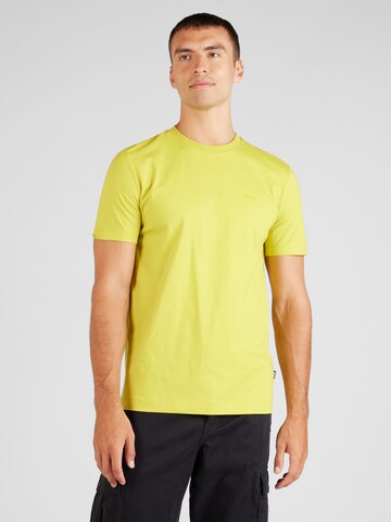 BOSS T-shirt 'Thompson 01' i gul: framsida