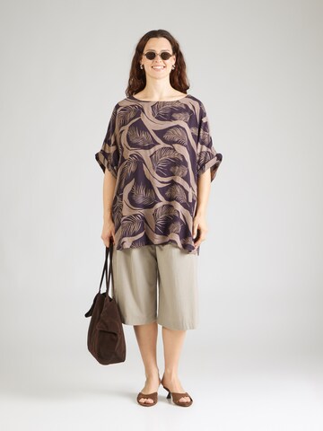 ONLY Carmakoma Blouse 'CARVilma' in Brown