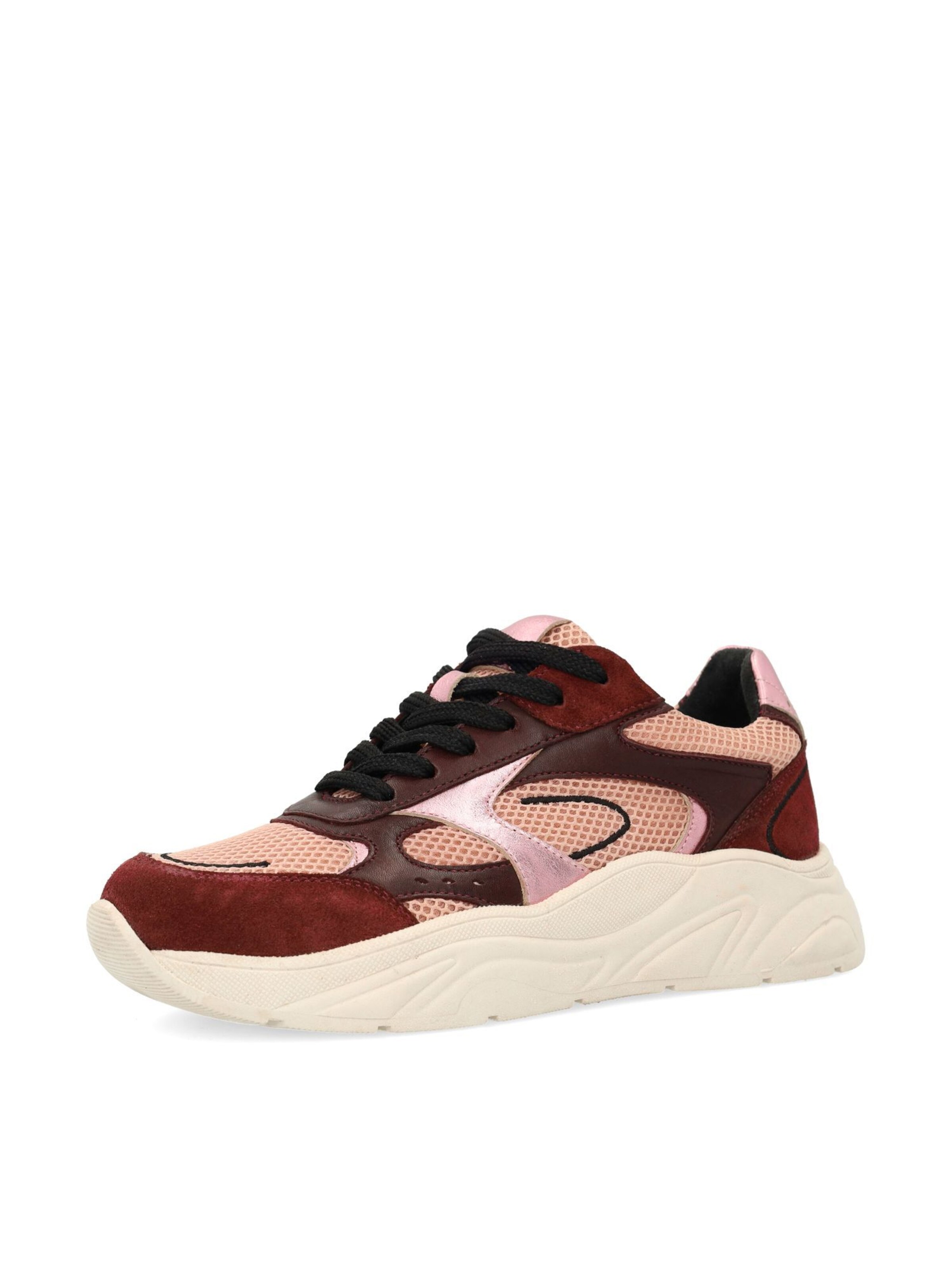 Baskets basses SACHA en rouge : devant