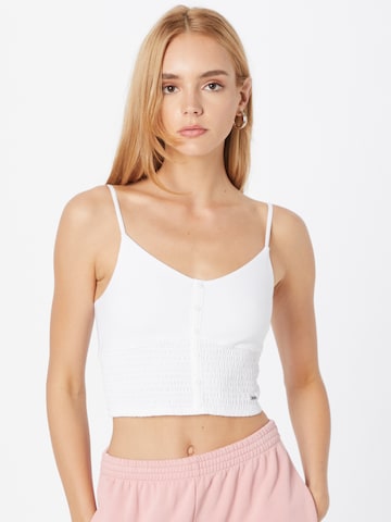 HOLLISTER Top | bela barva: sprednja stran