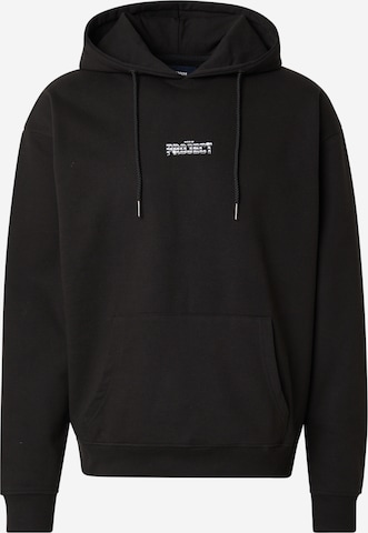 Denim ProjectSweater majica 'PEGASUS' - crna boja: prednji dio