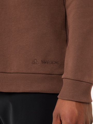 VAUDE Sports sweatshirt 'Manukau' in Brown