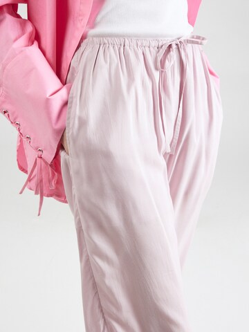 ABOUT YOU Regular Trousers 'Hege' in Pink