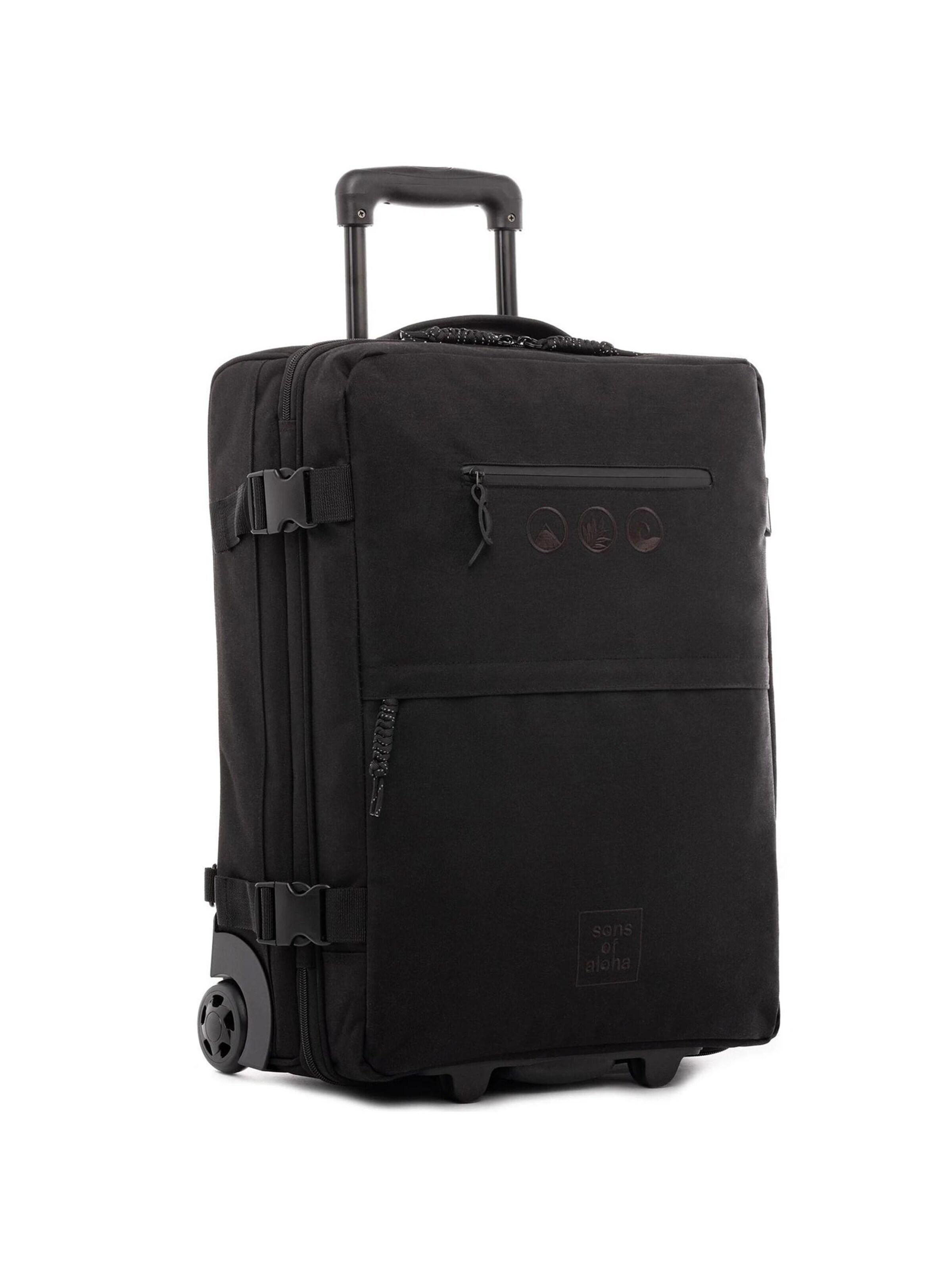 SONS OF ALOHA Cart 'Koffer & Rucksack KANE' in Black: front
