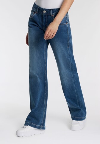 Herrlicher Wide Leg Jeans in Blau: Vorderseite