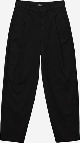 Wide Leg Pantalon s.Oliver en noir : devant