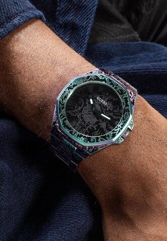 GUESS Analog watch 'Roar' in Black
