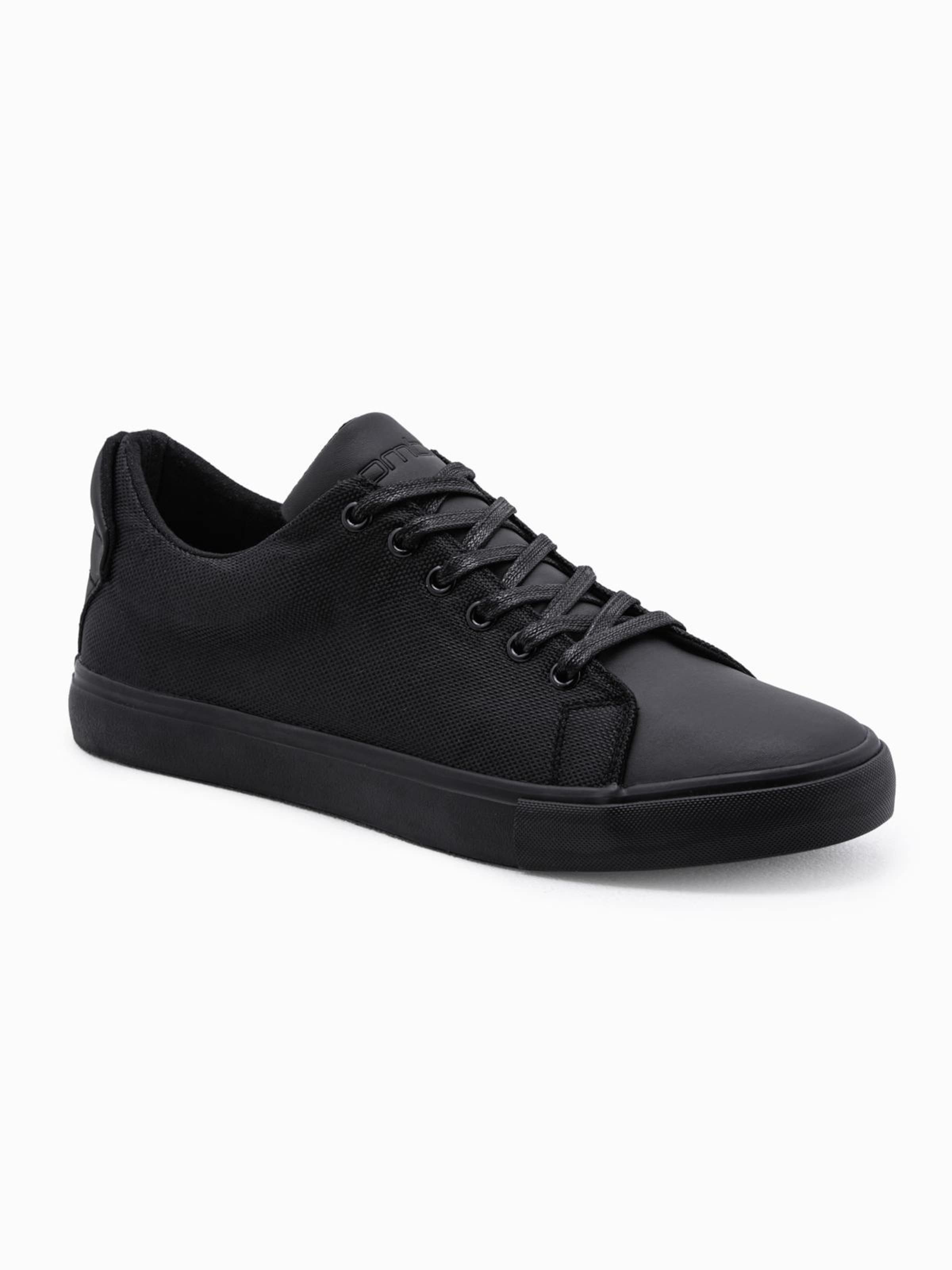 Ombre Platform trainers in Black: front