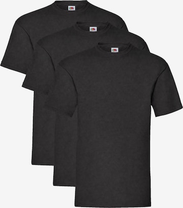 FRUIT OF THE LOOM Shirt 'T-shirt 3-pack' in Black: front