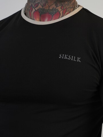 SikSilk T-Shirt in Schwarz