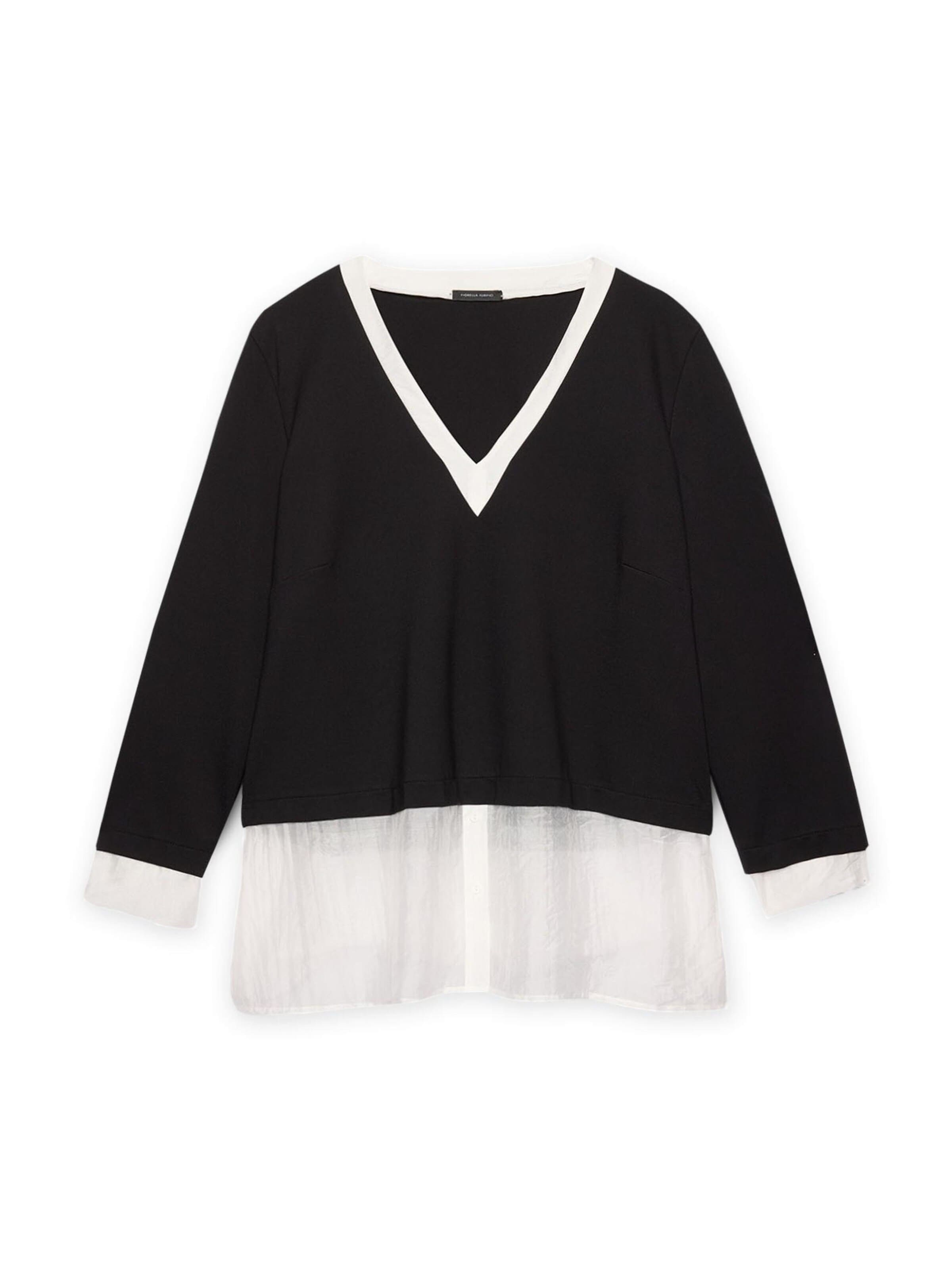 Fiorella Rubino - Blusa en negro: frente