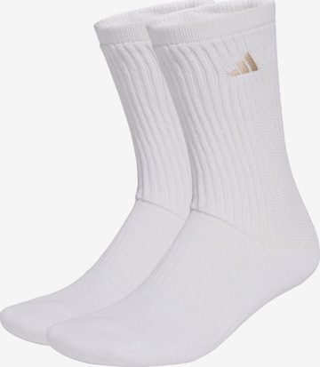 ADIDAS PERFORMANCE Sports socks in White: front