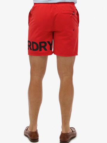 Superdry Zwemshorts in Rood