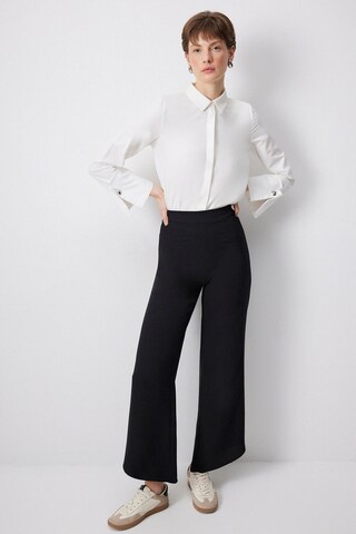 Touche Prive Wide Leg Hose in Schwarz