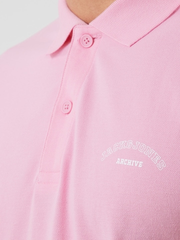 JACK & JONES Póló 'JJCOLLEGE' - rózsaszín