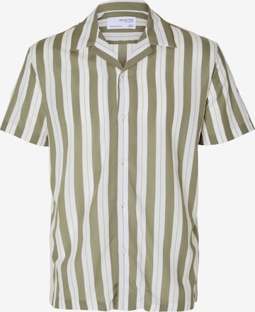 Chemise 'Regair' SELECTED en vert : devant