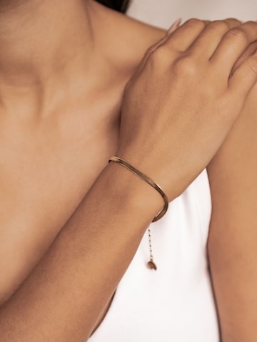 Bracelet 'Serpentine' Hey Happiness en or : devant