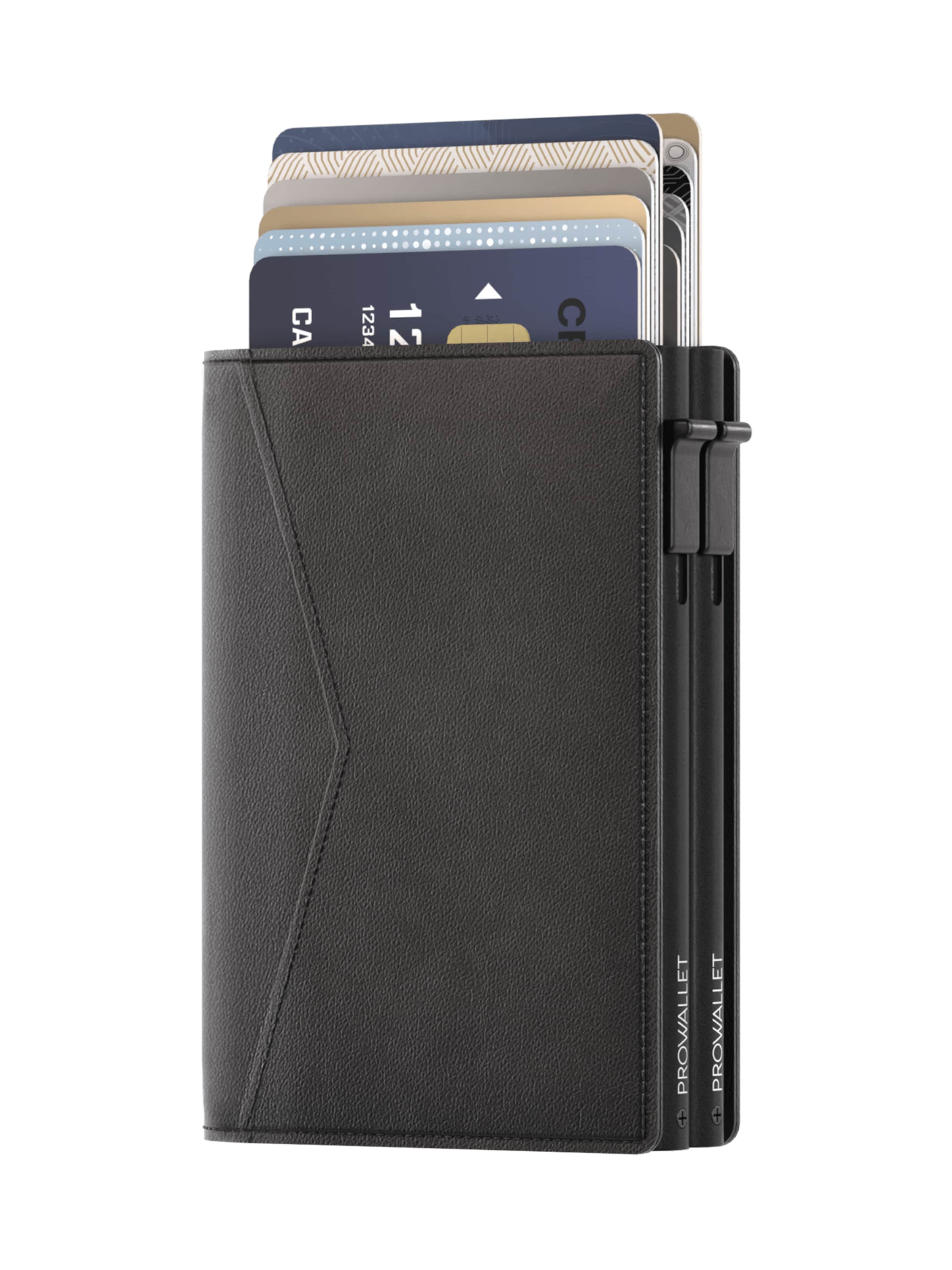 Prowallet Wallet 'Pasjeshouder Double' in Black: front