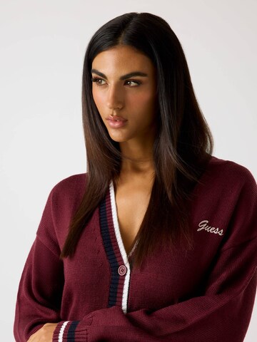 GUESS Knit Cardigan in Red