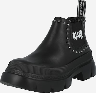 Karl Lagerfeld Chelsea boots 'TREKKA MAX' in Black / White, Item view
