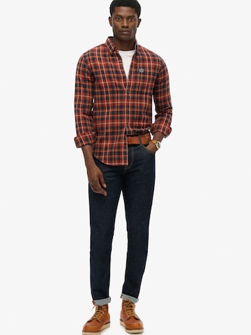 Superdry Comfort fit Overhemd in Oranje