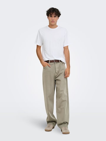 Only & Sons Loosefit Jeans 'ONSFade' in Groen