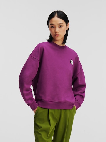 Karl Lagerfeld - Sweatshirt em roxo: frente