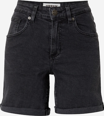 Urban Classics Regular Jeans in Black: front