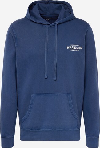 Sweat-shirt WRANGLER en bleu : devant