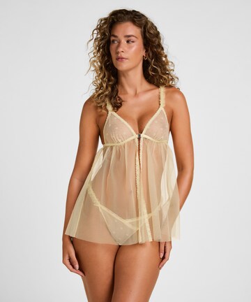 Hunkemöller Negligé 'Flora' in Geel: voorkant