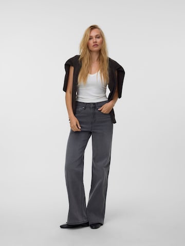 VERO MODA - Pierna ancha Vaquero 'VMOlivia' en gris