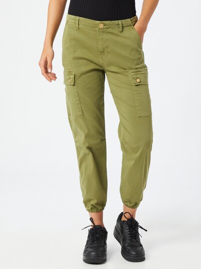Goldgarn Jeans in oliv, Modelansicht