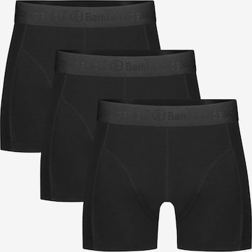 Bamboo basics Boxershorts 'Rico' in Schwarz: Vorderseite