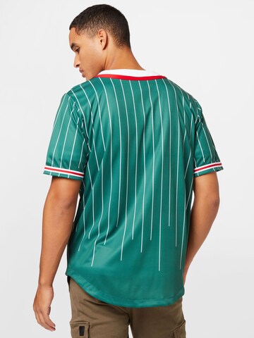 Karl Kani Comfort fit Button Up Shirt 'Serif' in Green
