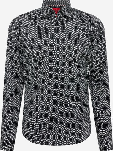 HUGO Regular fit Overhemd 'Ermo' in Zwart: voorkant